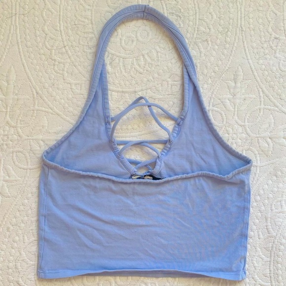 Blue Express Halter Top - Picture 3 of 3